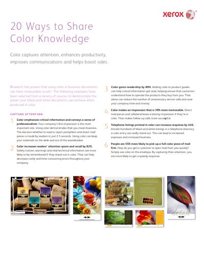 20 Ways to Share Color Knowledge